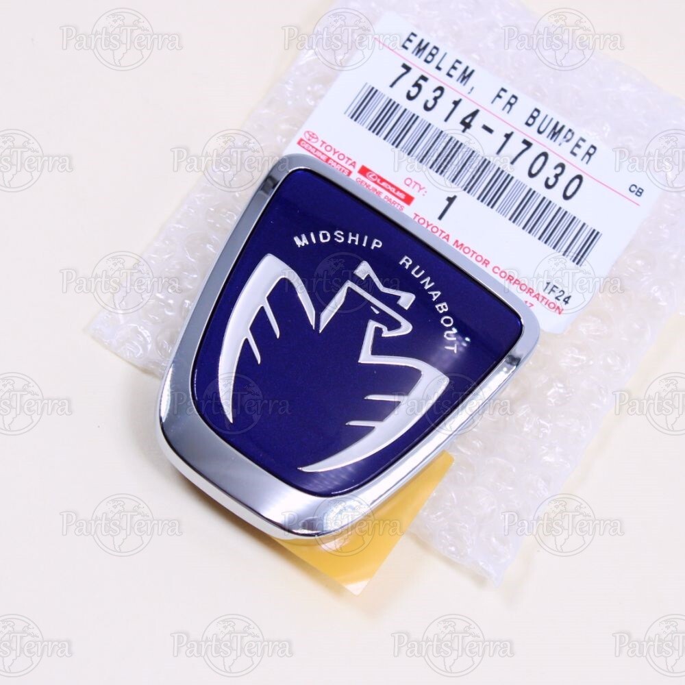 Genuine JDM Toyota MR2 Front Bumper Badge 