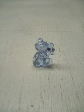 MIB MOSSER GLASS 1-5/8" "PEE WEE"THE BALLOON CLOWN BLUE GLASS