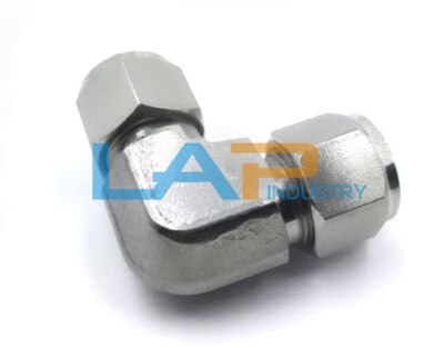1Pcs New Fit For stainless steel joint SS-6M0-9 ferrule combined elbow 6mm-6mm