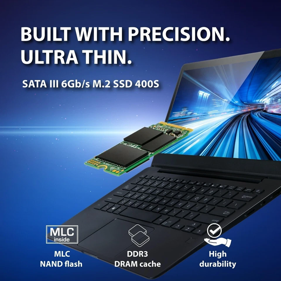 Transcend 64GB MTS400S SSD - M.2 2242 SATAIII - Internal Solid State Drive (NEW) - Image 3 of 4