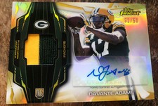 Davante Adams Gold Refractor Patch Auto Rookie PERFECT BOLD 32/50
