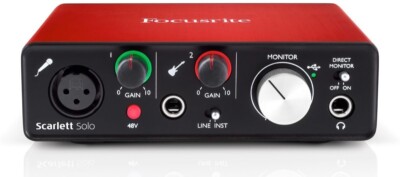 Focusrite Scarlett Solo 2nd Gen USB Audio Interface *Rarely Used*