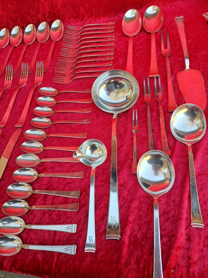 schönes, altes Besteck , WMF 2500 Bauhaus 90 , 12 Personen , 71 Teile , 4,5kg - Bild 3 von 4