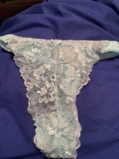 Fredericks of Hollywood Lace Panties / Size Small / NWT / Ice Blue