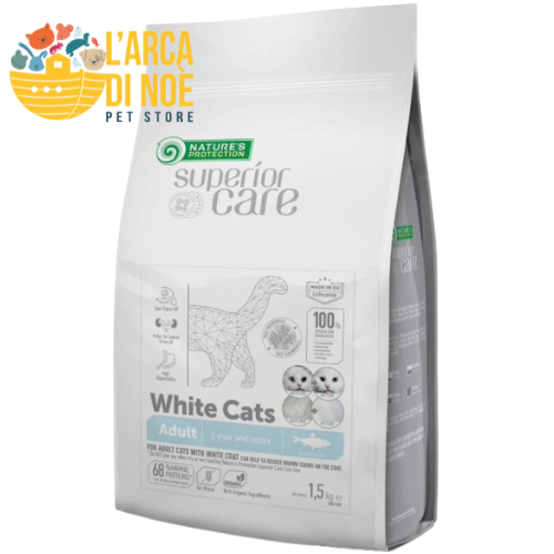 Nature's Protection White Cats - CROCCHETTE GATTI BIANCHI - Aringa 1,5 kg