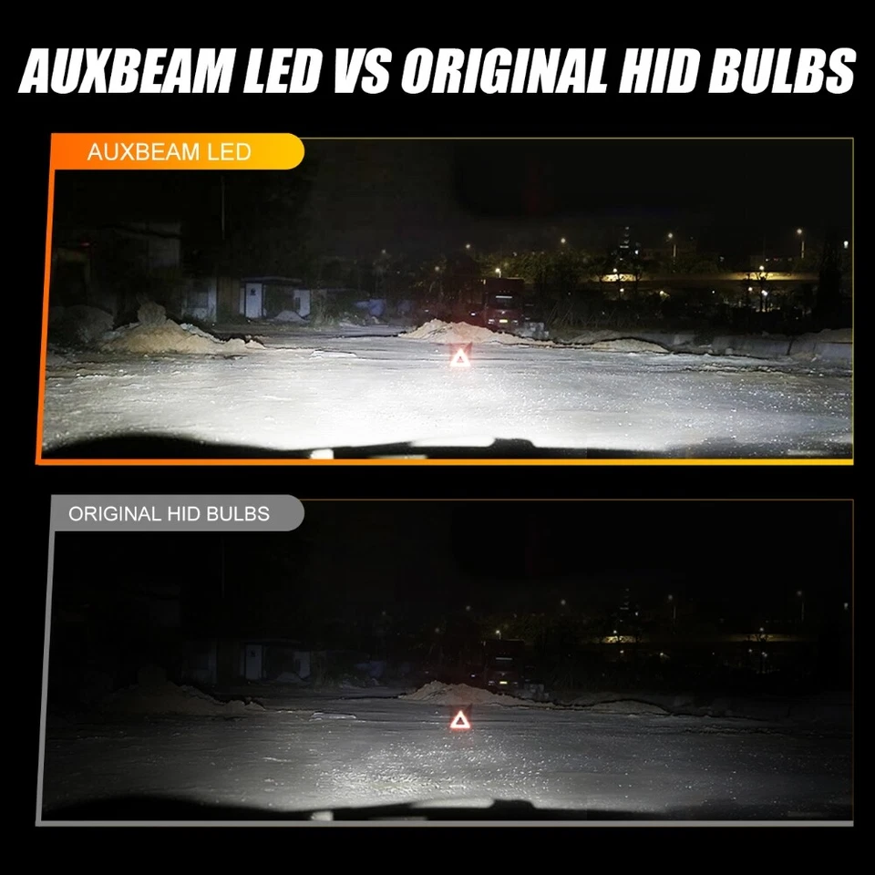 AUXBEAM D1 D1R D1S D2 D2R D2S D3R D3S D4 D4R D4S 6000K LED Headlight Bulb Canbus - Image 2 of 4