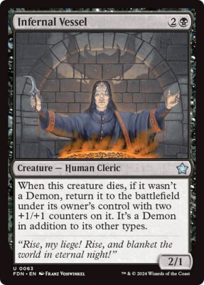 INFERNAL VESSEL x4 mtg NM-M Foundations 4 Unc