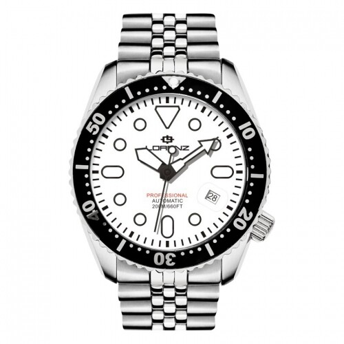Orologio Lorenz Shark III automatico diver 200 mt - bianco 030138CC | eBay