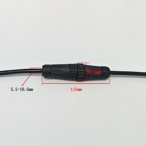 IP67 Waterproof Electrical Cable Wire 2/3/4/5 Pin Connector Outdoor Plug Socket - Picture 8 of 13