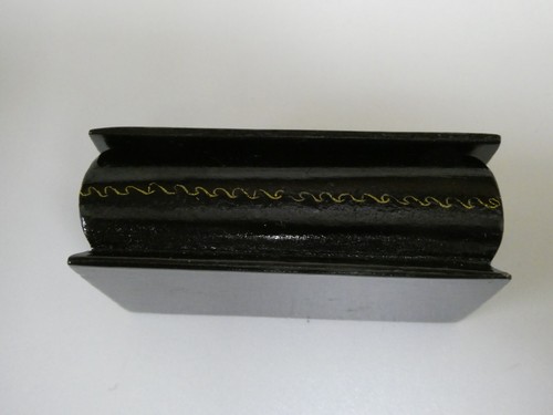 Original russische Lackdose Lupenmalerei , Maße 2,7 x 7 x 4 cm Signiert - Bild 6 von 7