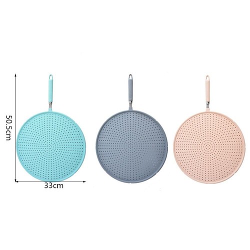 Silicone Oil Splash Splatter Screen Heat-resisting Frying Pan Lid Pot - Picture 2 of 14