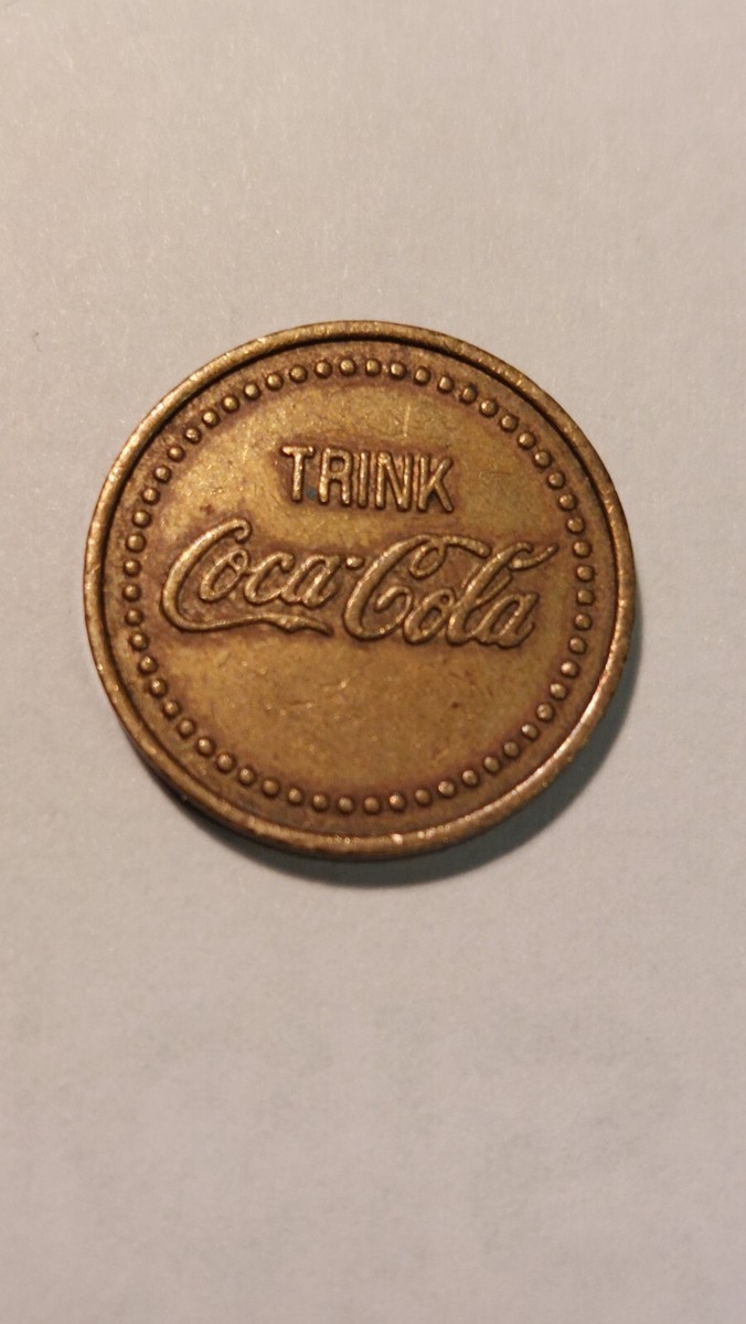 TRINK Coca-Cola MONNAIE AUTOMATE, jeton, jeton, laiton Ø 19 mm ; jeton 3,7 g