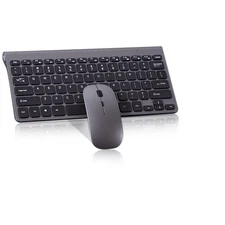 GHKM03 Wireless Keyboard and Mouse Combo Compact Quiet 2.4G Ultra-Thin
