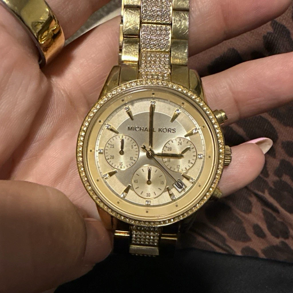 新品未使用　マイケルコース　MK6862 RITZ イエローゴールド Michael Kors Ritz Wristwatches for sale | eBay