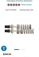 Hamskea Archery Essential Stainless Steel Quick Change Weight Kit