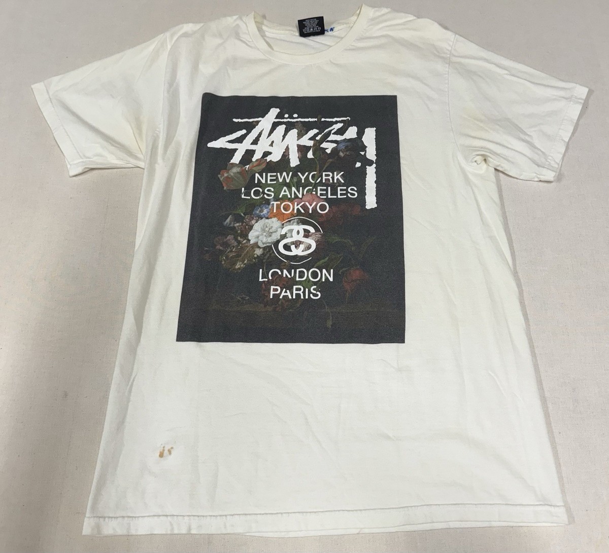 ストリート系スポーツ Stussy ロサンゼルス グラフィックTシャツ M