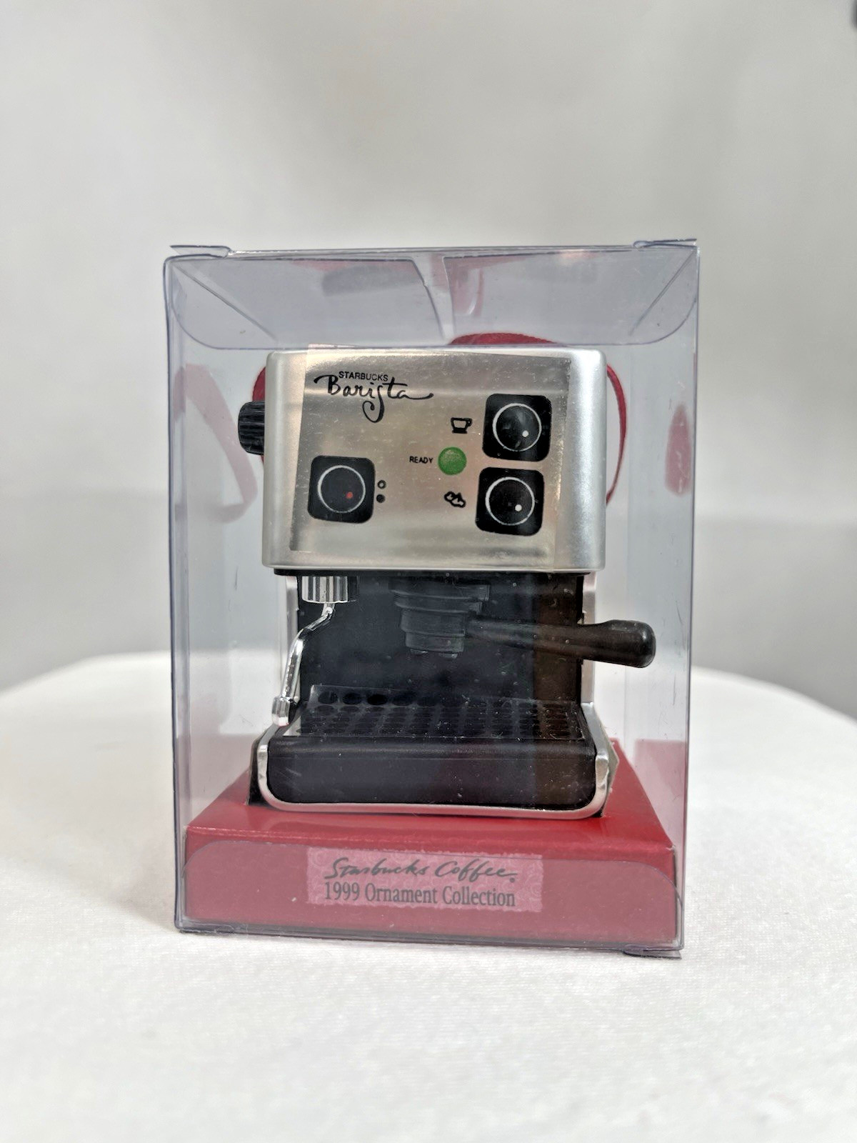 NRFB 1999 Starbucks Ornament Barista ESPRESSO MACHINE Coffee Maker
