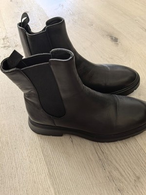 Stuart Weitzman Chelsea Boots aus echtem Leder, Größe 36