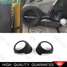 Para Chevy Trax 2023-2026 Consola de gamuza negra L&R Salida de aire Cubierta de ventilación Borde 2 piezas