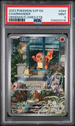 2023 POKEMON SVP EN-SV BLACK STAR PROMO #044 CHARMANDER PSA 9