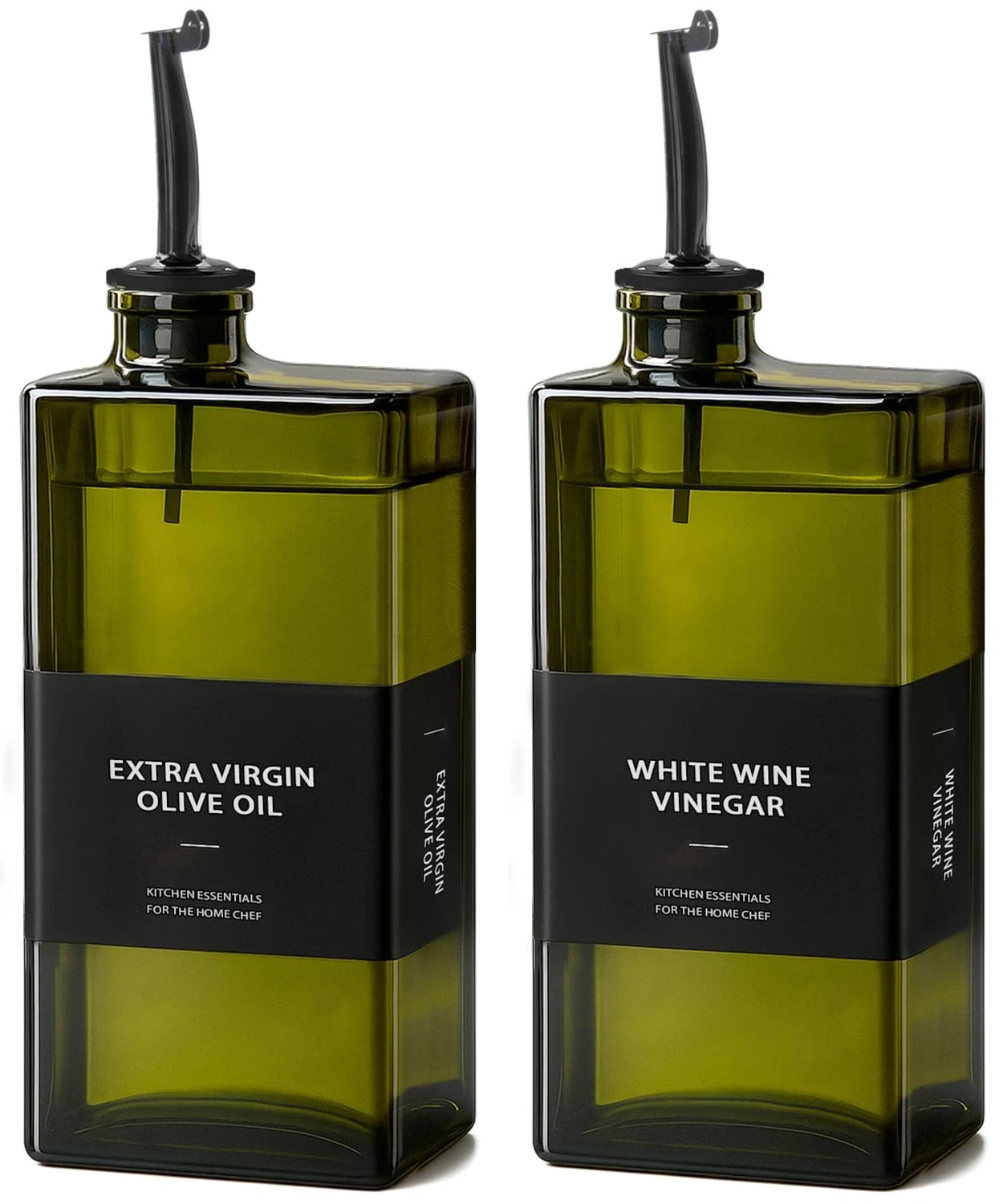 Olive Oil Dispenser Bottle 2 PCS 16.9oz UV Protection DripFree Pourer
