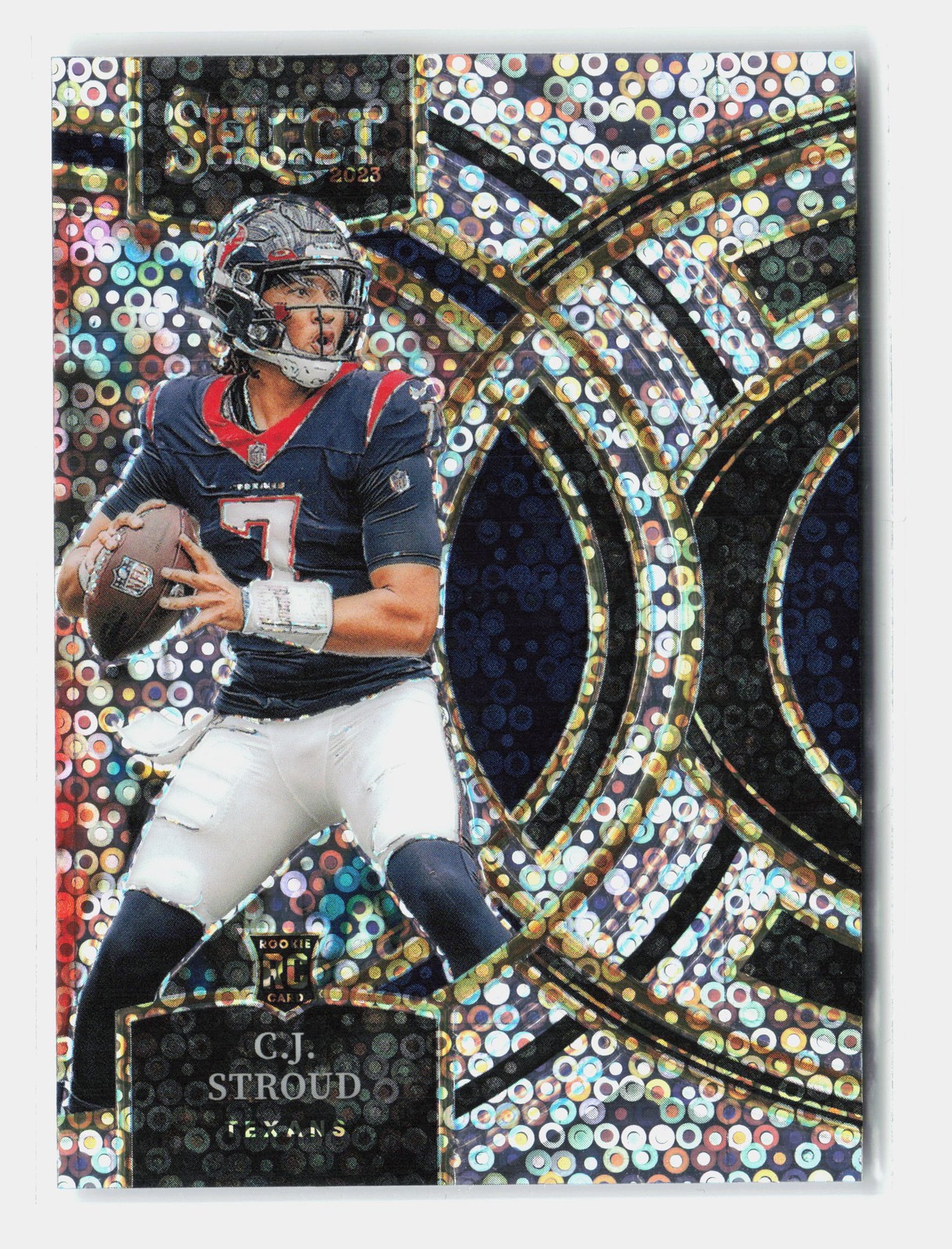 2023 Panini Select #183 C.J. Stroud Premier Level Disco Prizm RC (BD)