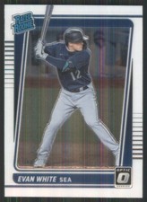2021 Donruss Optic #60 Evan White RR RC Seattle Mariners 1718
