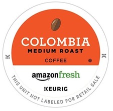 AmazonFresh 80 Ct. K-Cups, Colombia Medium Roast, Keurig K-Cup Brewer Compatible