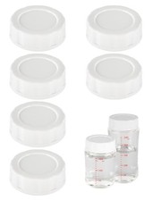 Pigeon Baby Bottle Caps, Soft Safe Lids, 6 Pack