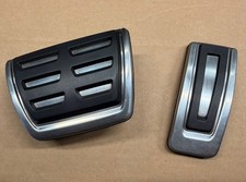AUDI A3 8V S LINE (2013 - 2020) ALLOY PEDAL COVERS SET - AUTOMATIC (GENUINE) VW 