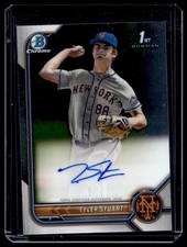 2022 Bowman Draft Baseball Chrome Prospect Autograph Tyler Stuart RC Auto New