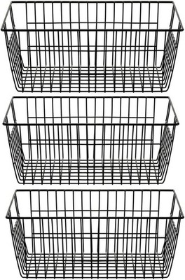 Bauernhaus Metallkorb Aufbewahrung Bins - Große, Durable Pantry Organizer mit 3