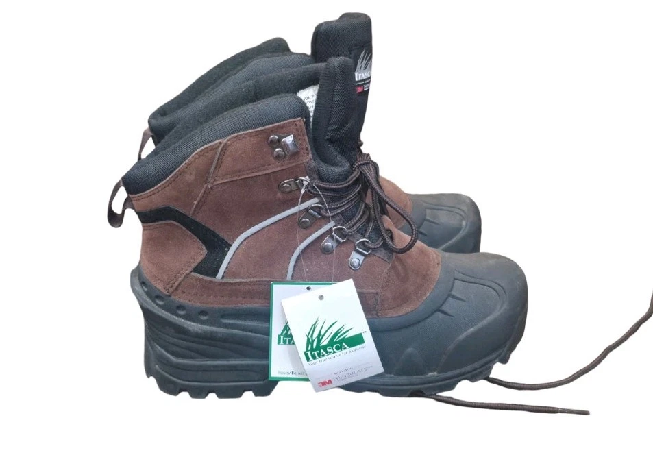 Itasca Men's Ice Glacier Waterproof Winter Insulated Boots Size 8 NEW