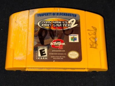 Tony Hawk's Pro Skater 2 (Nintendo 64, 2001) Cleaned / Tested / Authentic - N64