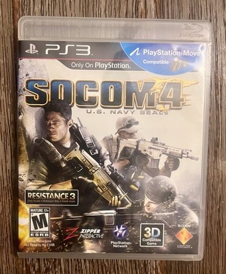 SOCOM 4 U.S. Navy SEALs PS3 Game 3D PlayStation 3 Cib Vintage Sony