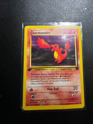 2000 Pokémon Charmander 50/82 Team Rocket 1st Edition Common Rare