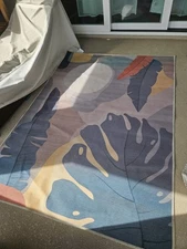 NWT Ruggable Indoor / Outdoor Washable Rug Size 5x7