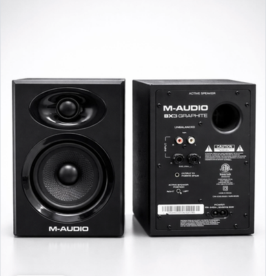 M-Audio BX3 Graphite Studio Monitor Speakers Pair Active Powered