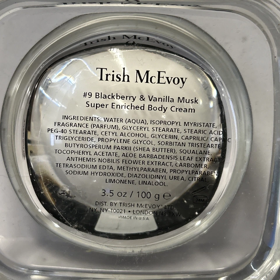 Trish McEnvoy 9 Blackberry Vanilla Musk Body Creme 3.5 oz Old Formula - Image 3 of 3
