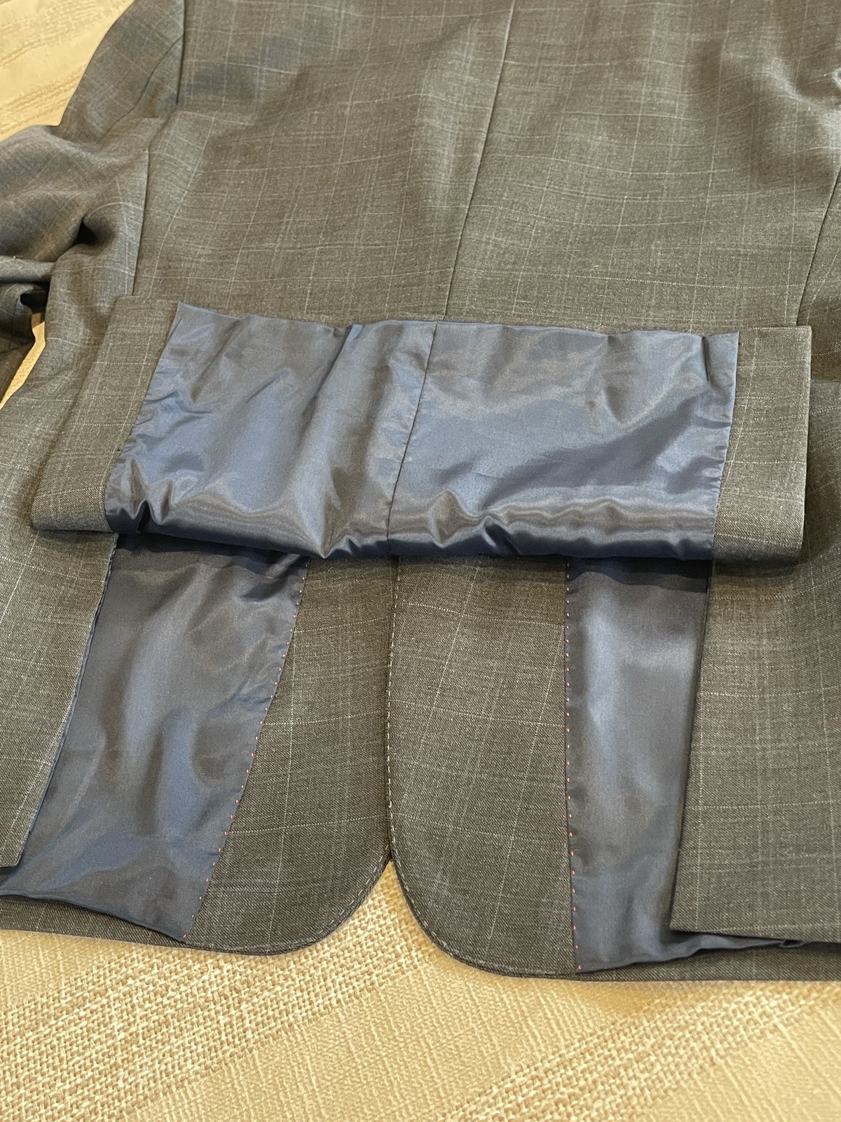 Tommy Hilfiger 2 Piece Suit Men’s 38S Pants 32x28 Charcoal Wool Blend thumbnail 7