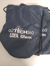 Dark Blue Robot Tech Logo Drawstring Bag ×2