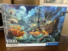 NEW Clementoni  PIRATES BATTLE  1000 piece Jigsaw Puzzle