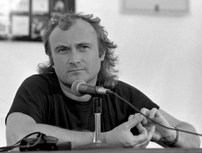 Phil Collins at Genesis Invisible Touch Tour Press Conference on M- Old Photo