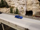 N scale 1990 Camaro Street Racer *finished* detailed model train detail blue — photo 1
