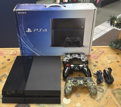 Sony Playstation 4 Black Console 500GB CUH-1001A w/ 3 Controllers & Power Cord