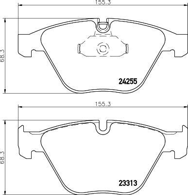 HELLA 8DB 355 013-931 BRAKE PAD SET DISC BRAKE Front