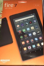 Amazon Kindle Fire 7 Tablet 16GB 2022 Release With Alexa 7" BLACK SEALED BOX