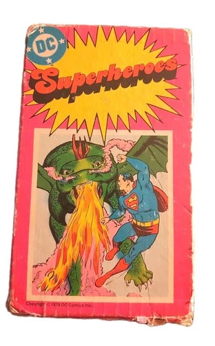 Vintage 1978 DC Superheroes Paperback Box Set Superman Batman Superboy Lot