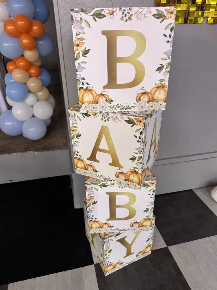 Decoraciones Little Pumpkin Baby Shower jardinería fiesta tema Foto 2 de 4