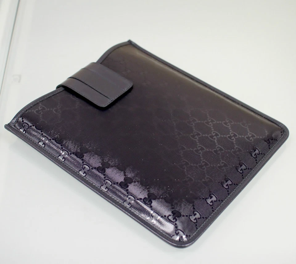 New Authentic GUCCI GG Document/iPad/Tablet Case Navy Blue Imprime 256575 4009 - Image 4 of 4